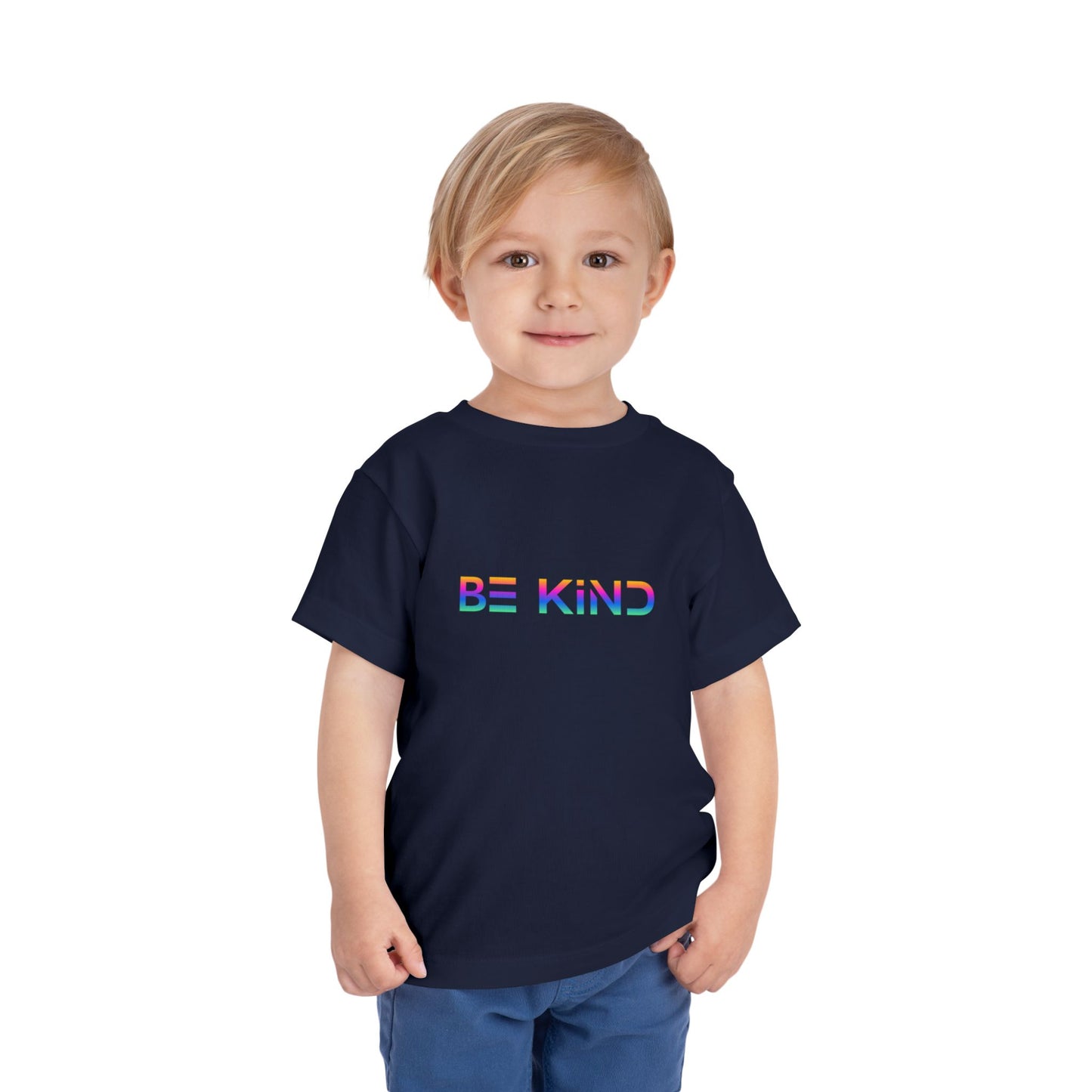 Be Kind Toddler Tee - Positive Vibes Short Sleeve Shirt