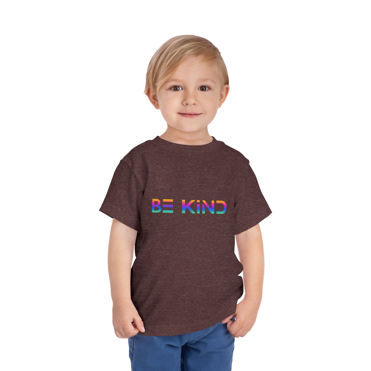 Be Kind Toddler Tee - Positive Vibes Short Sleeve Shirt