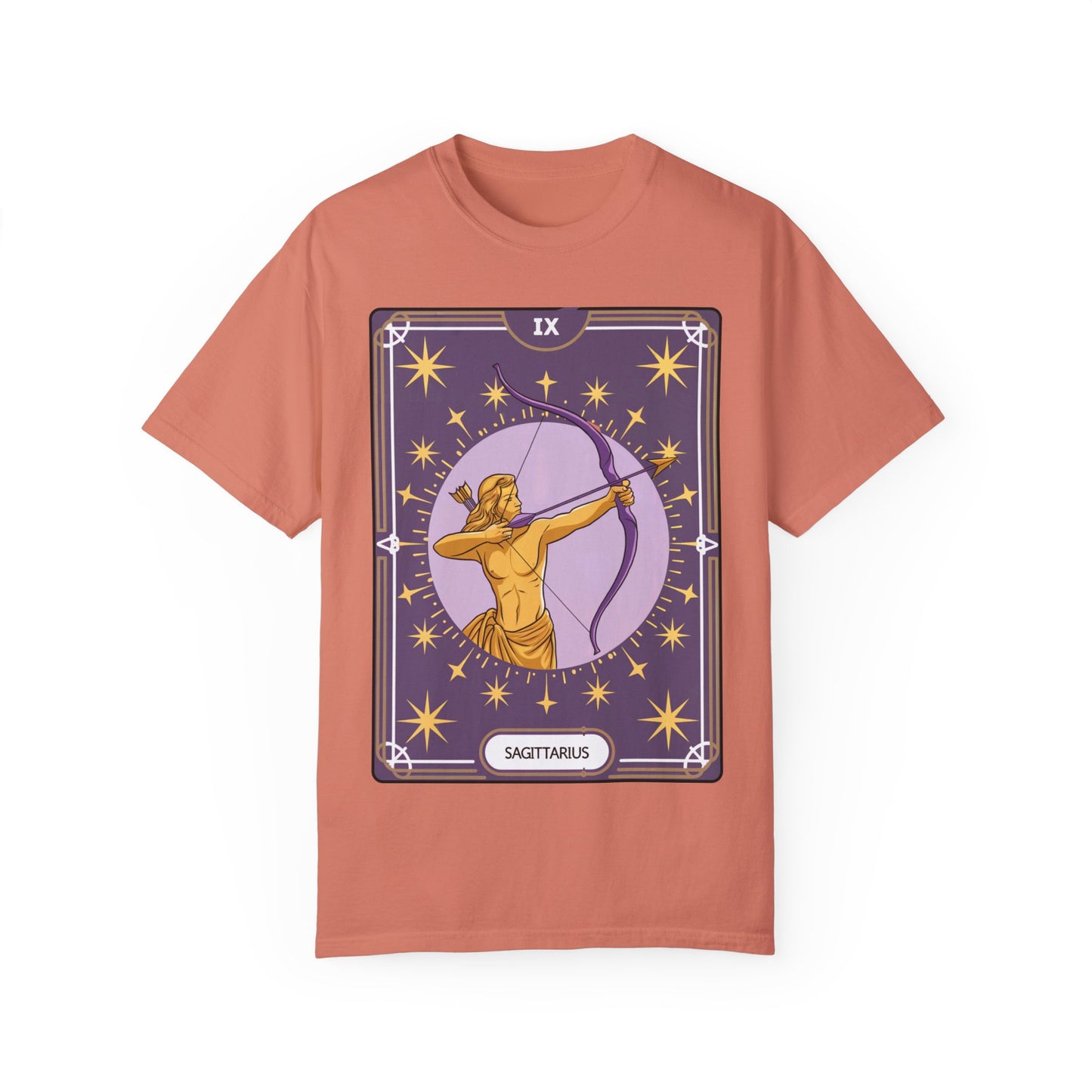 Sagittarius Archer Tarot Tee - Adventurous Centaur Zodiac Graphic T-Shirt