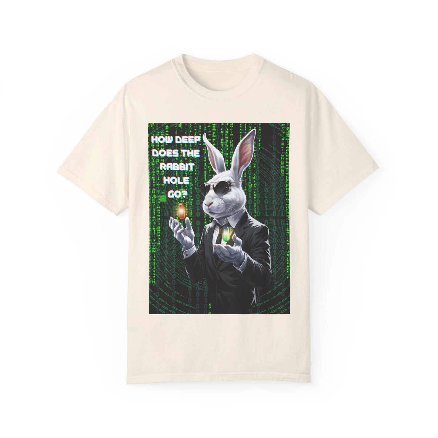 Rabbit Hole Tee - Wonderland Meets The Matrix Graphic T-Shirt