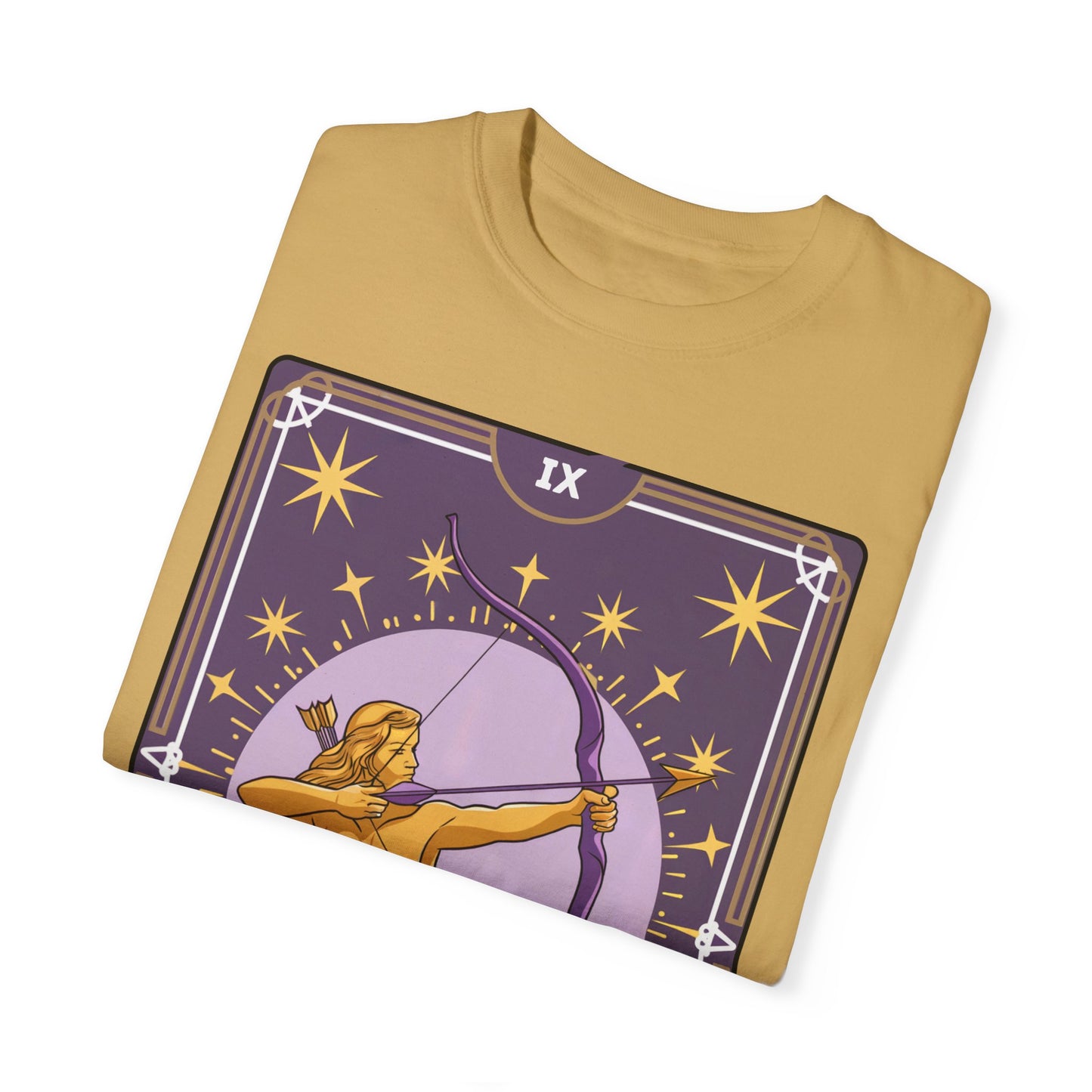 Sagittarius Archer Tarot Tee - Adventurous Centaur Zodiac Graphic T-Shirt