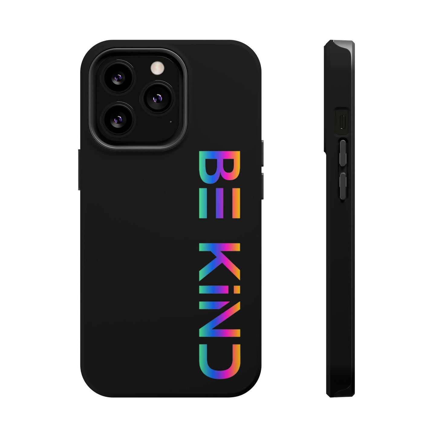 Be Kind Neon iPhone Case - Positive Vibes Protective Magnetic Tough Cases