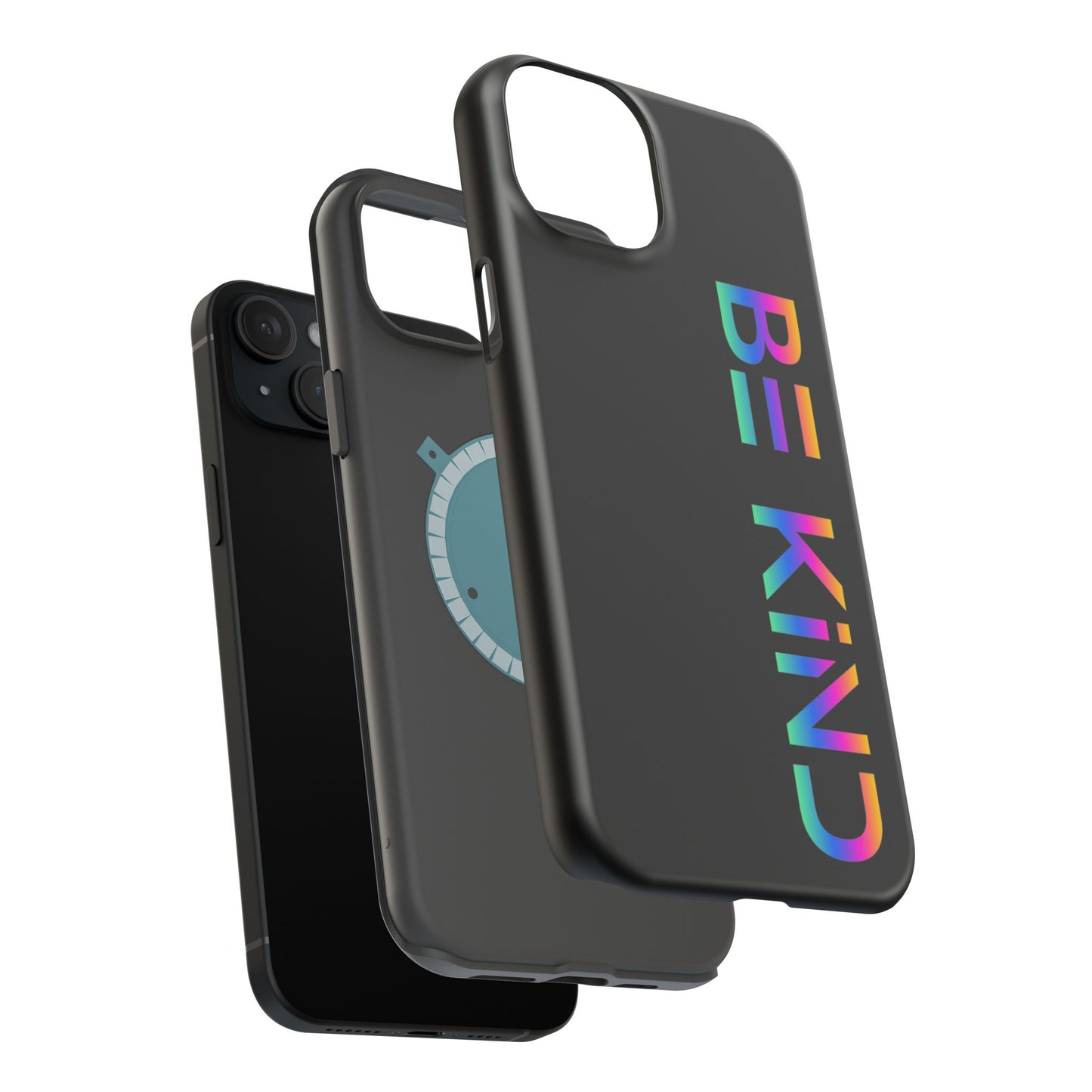 Be Kind Neon iPhone Case - Positive Vibes Protective Magnetic Tough Cases