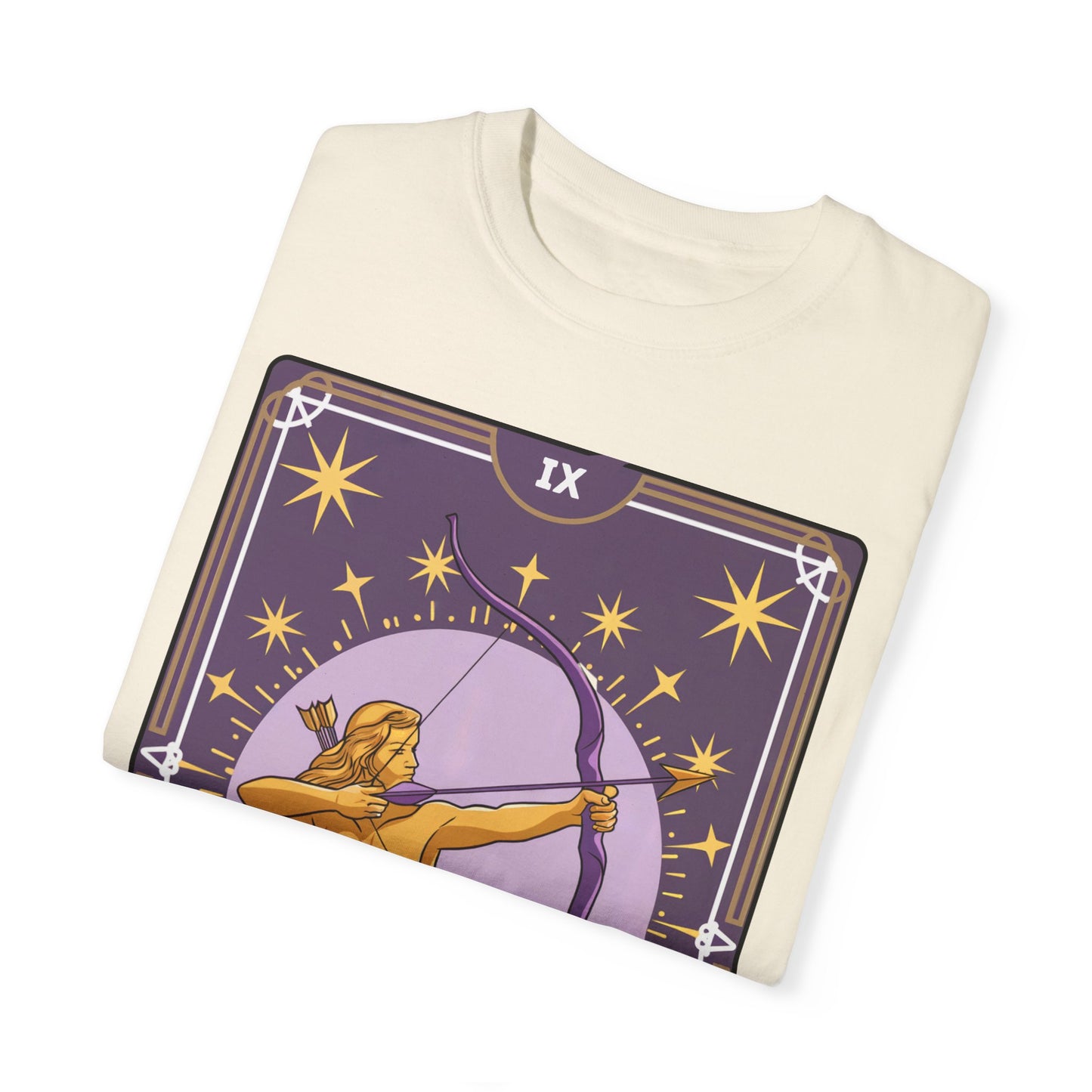 Sagittarius Archer Tarot Tee - Adventurous Centaur Zodiac Graphic T-Shirt