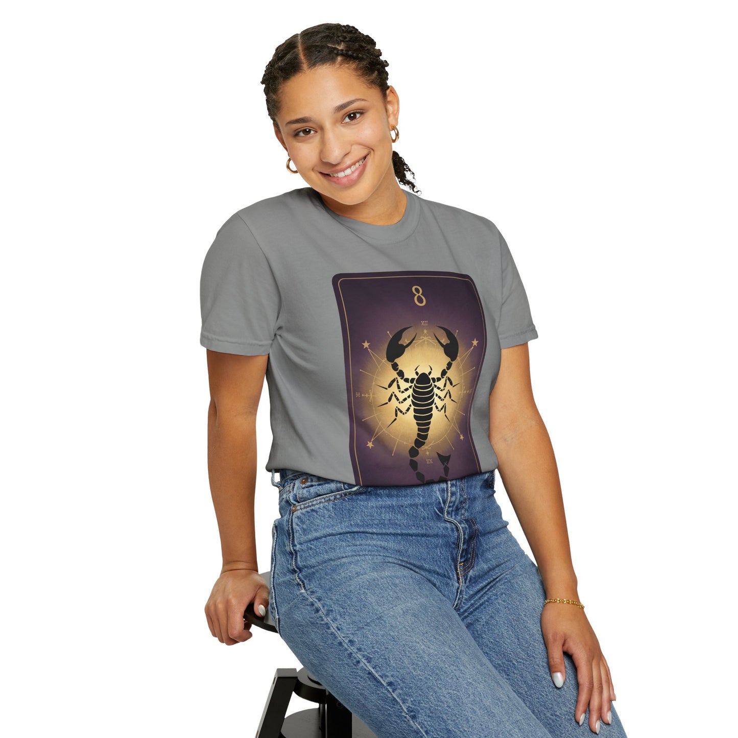 Scorpio Sting Tarot Tee - Intense Scorpion Zodiac Graphic T-Shirt