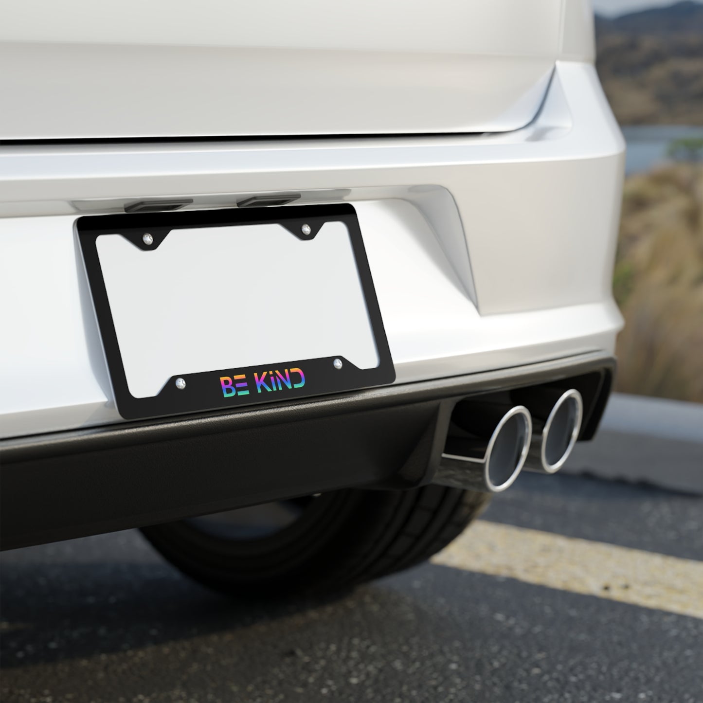 Be Kind License Plate Frame - Spread Positivity on the Road