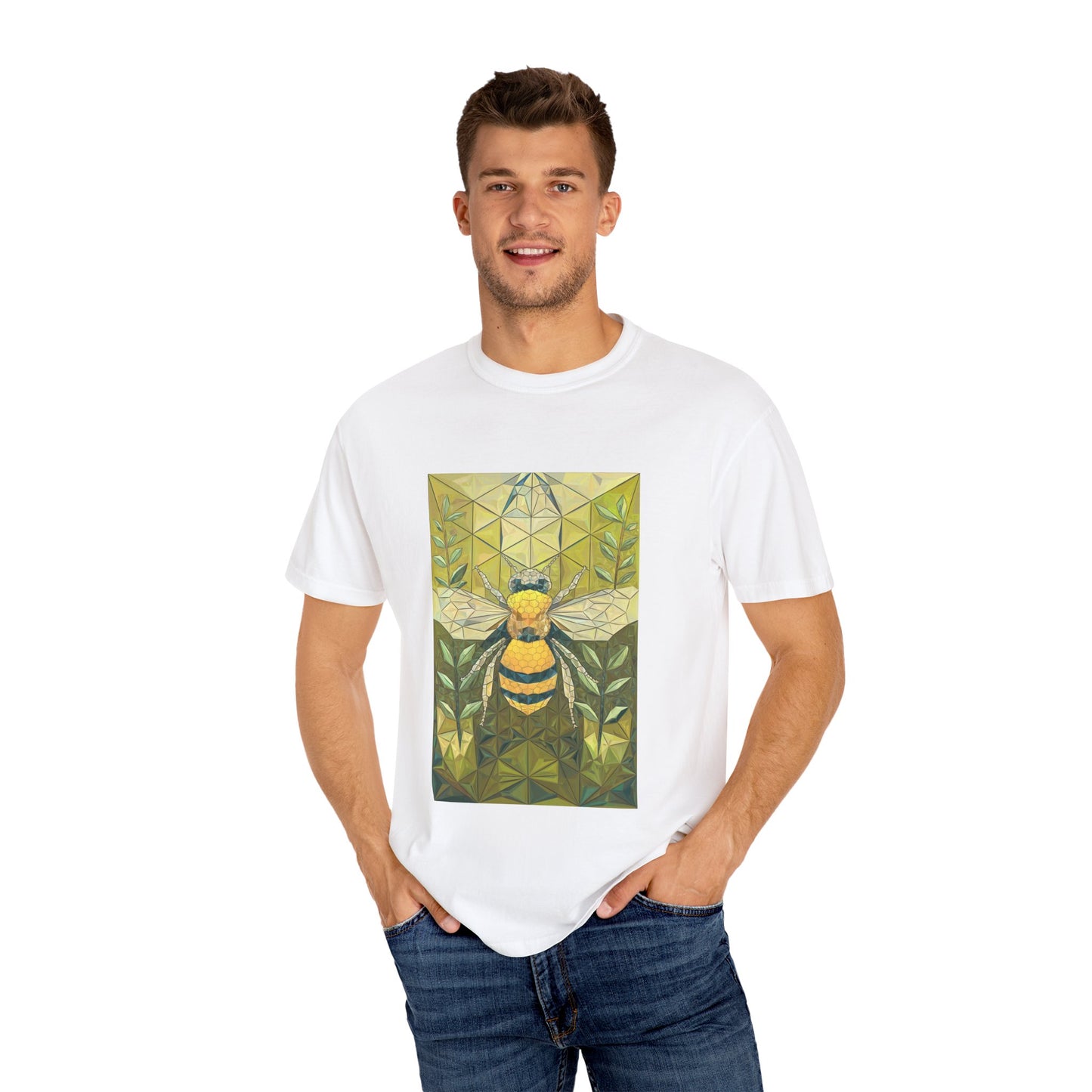 Spirit of the Bee Tee - Nature-Inspired Geometric Art T-Shirt