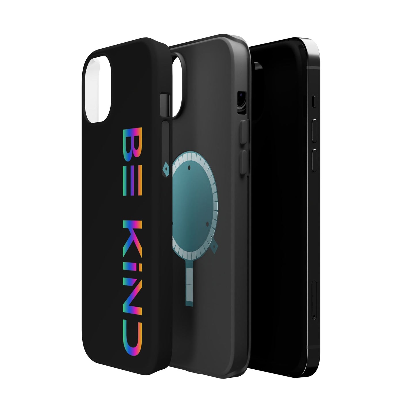 Be Kind Neon iPhone Case - Positive Vibes Protective Magnetic Tough Cases