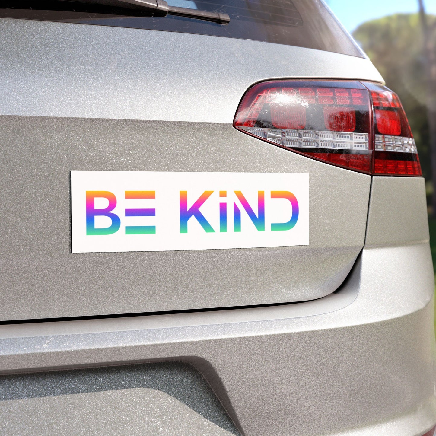 Be Kind Neon Bumper Magnet - Positive Vibes Car Accessory