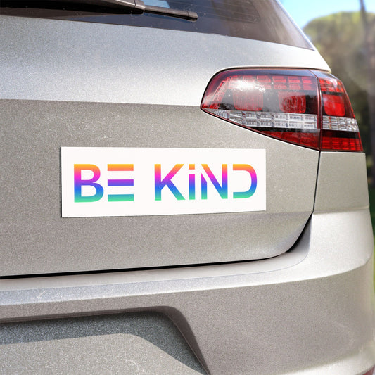 Be Kind Neon Bumper Magnet - Positive Vibes Car Accessory