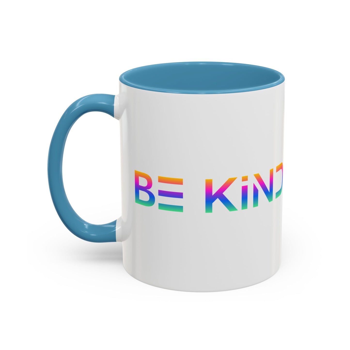 Be Kind Neon Accent Mug - 11oz Positivity Coffee Cup