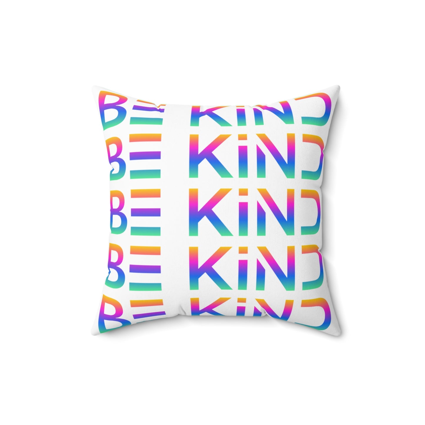 Be Kind Neon Accent Pillow - Vibrant Positivity Home Décor