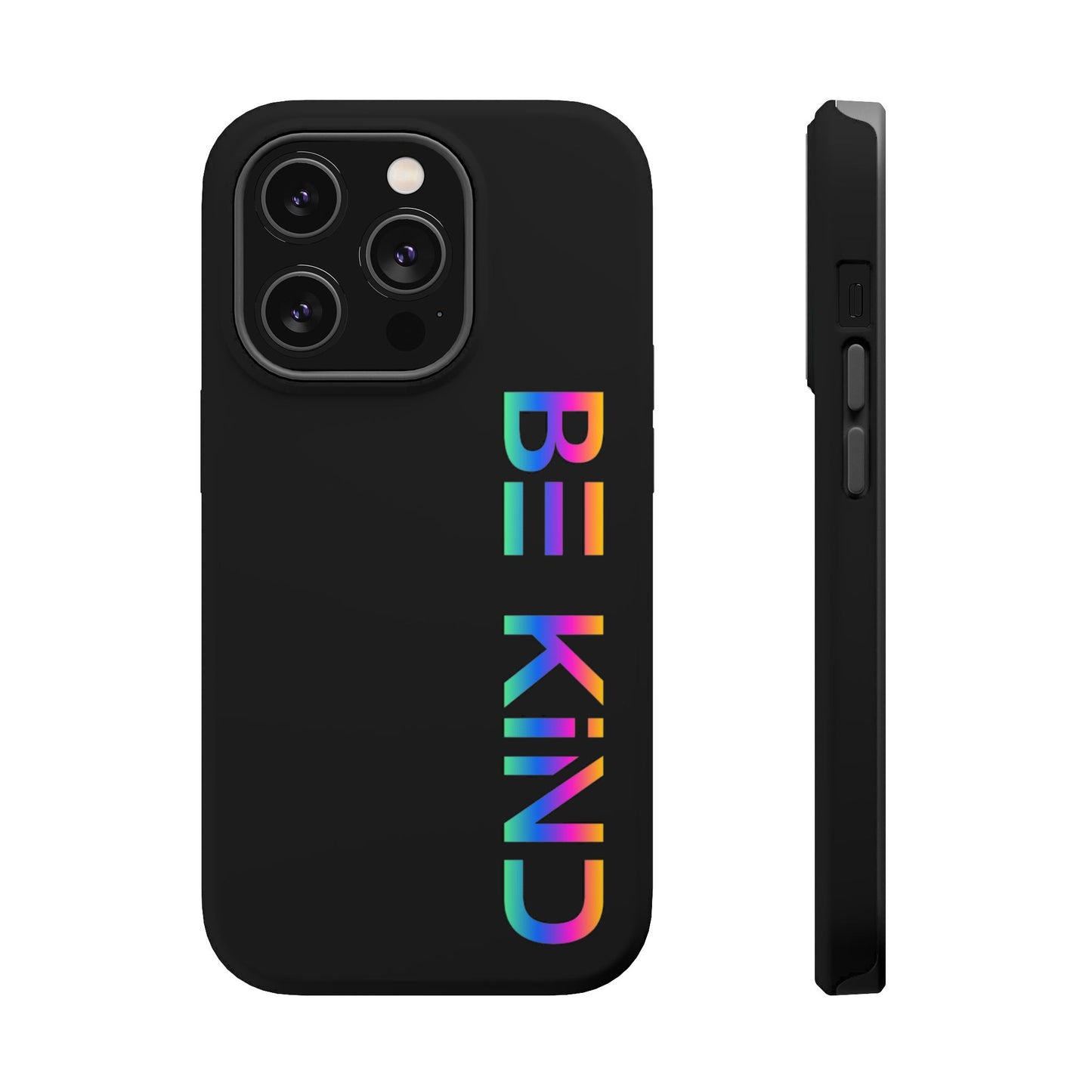 Be Kind Neon iPhone Case - Positive Vibes Protective Magnetic Tough Cases