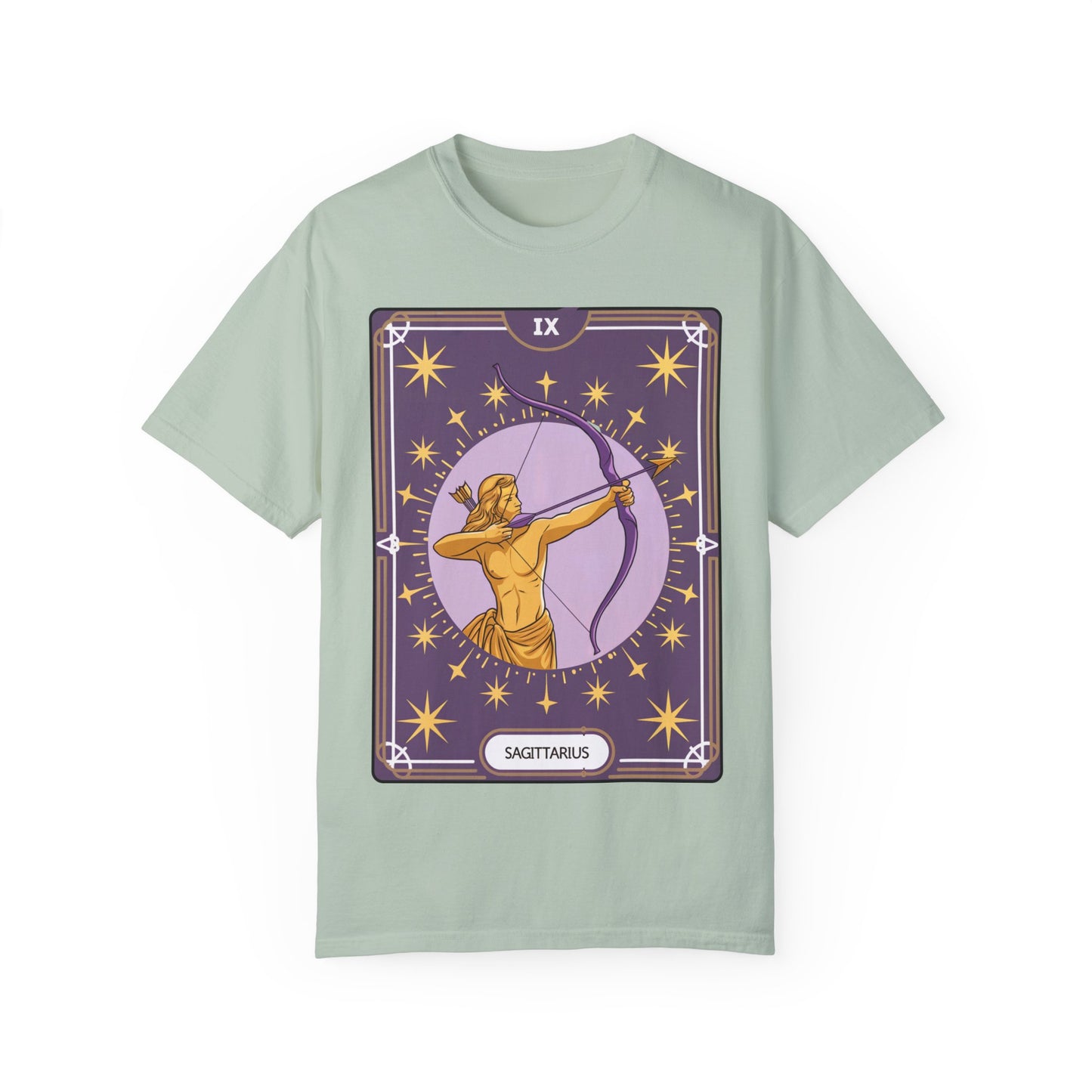 Sagittarius Archer Tarot Tee - Adventurous Centaur Zodiac Graphic T-Shirt