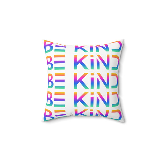 Be Kind Neon Accent Pillow - Vibrant Positivity Home Décor