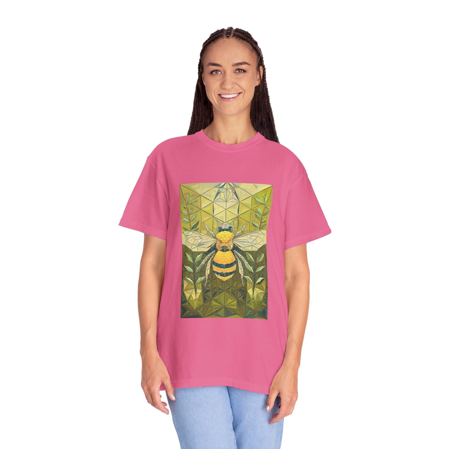 Spirit of the Bee Tee - Nature-Inspired Geometric Art T-Shirt