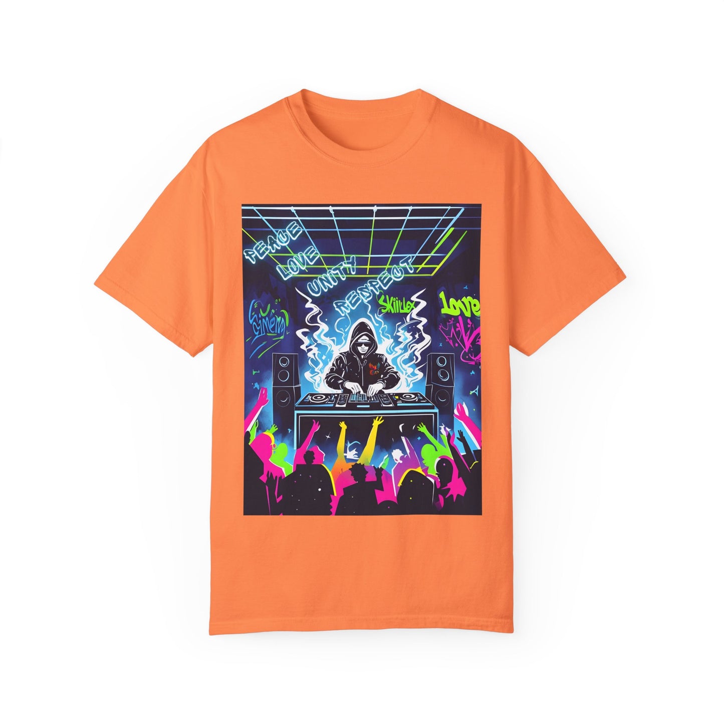 PLUR DJ Vibes Tee - Peace Love Unity Respect Rave Graphic T-Shirt