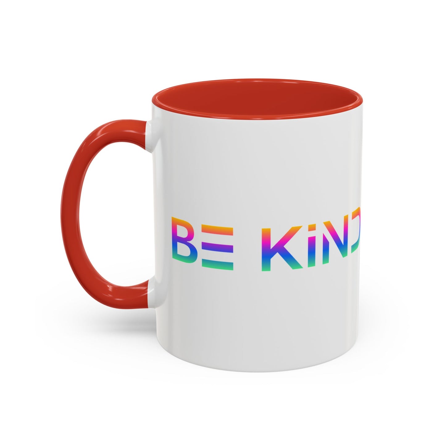 Be Kind Neon Accent Mug - 11oz Positivity Coffee Cup