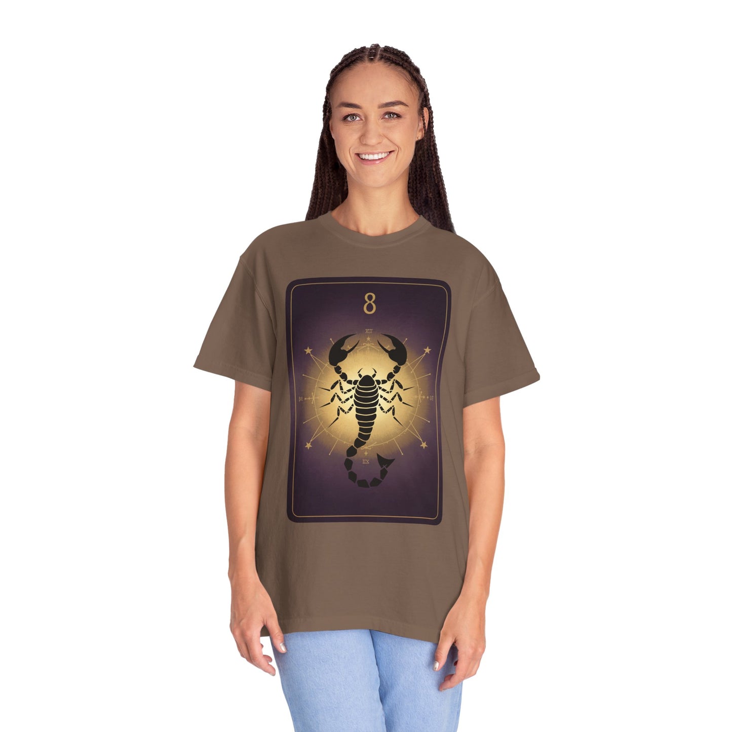 Scorpio Sting Tarot Tee - Intense Scorpion Zodiac Graphic T-Shirt