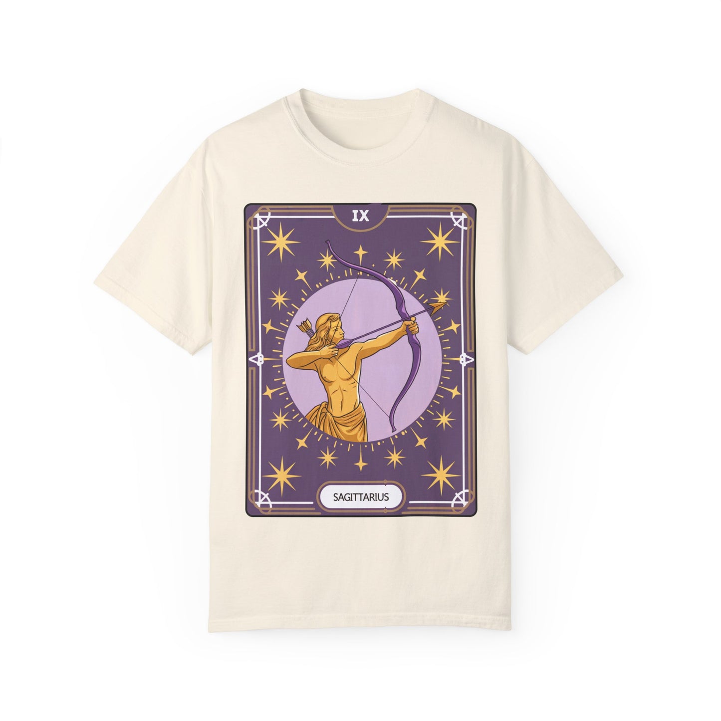 Sagittarius Archer Tarot Tee - Adventurous Centaur Zodiac Graphic T-Shirt