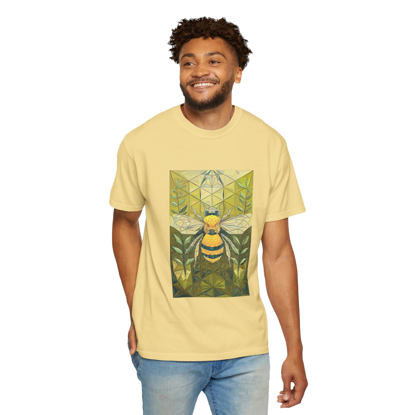 Spirit of the Bee Tee - Nature-Inspired Geometric Art T-Shirt