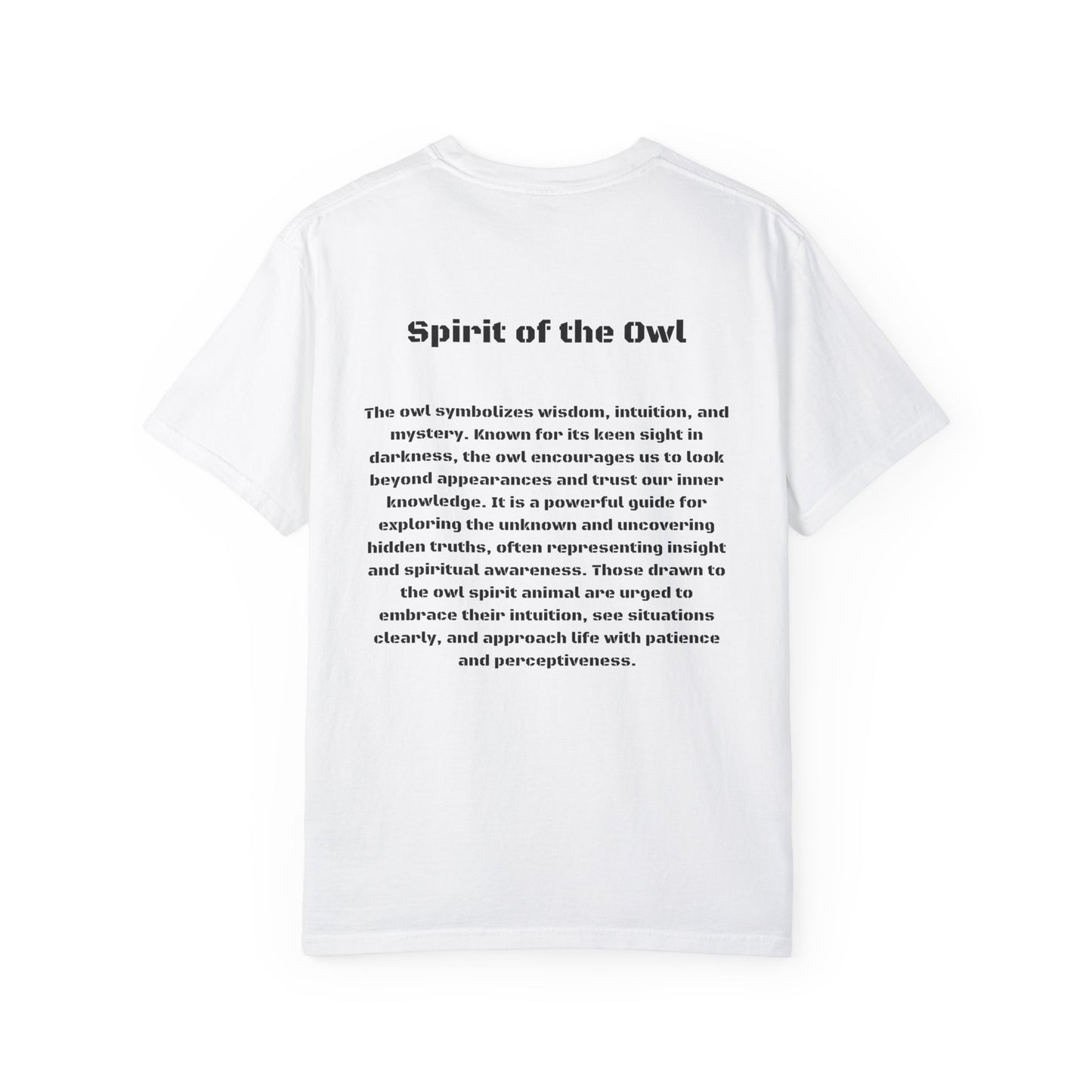 Spirit of the Owl Tee - Wisdom and Mystery Symbolism T-Shirt