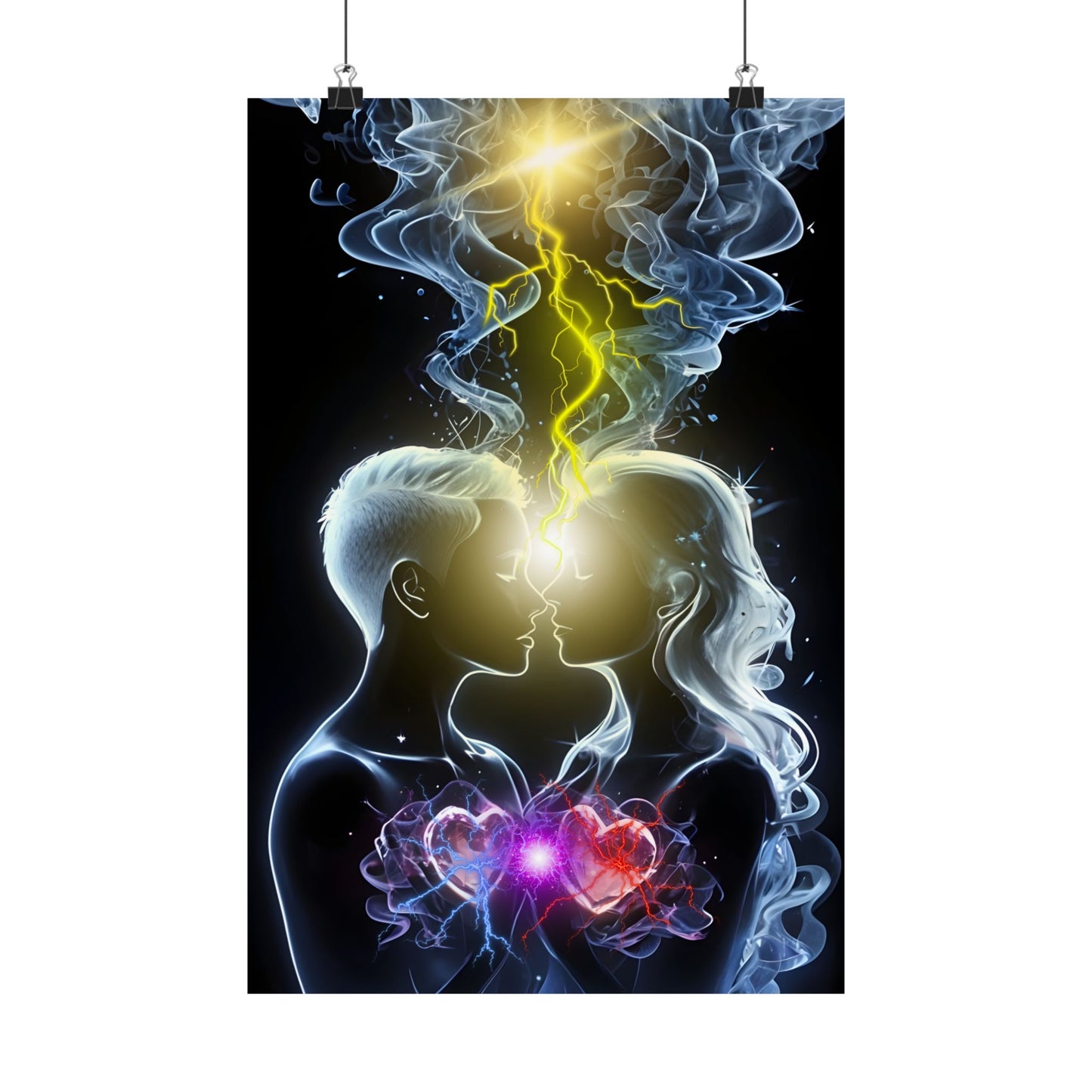 True Love's First Kiss - Twin Flame/Soulmate Connection Art Print