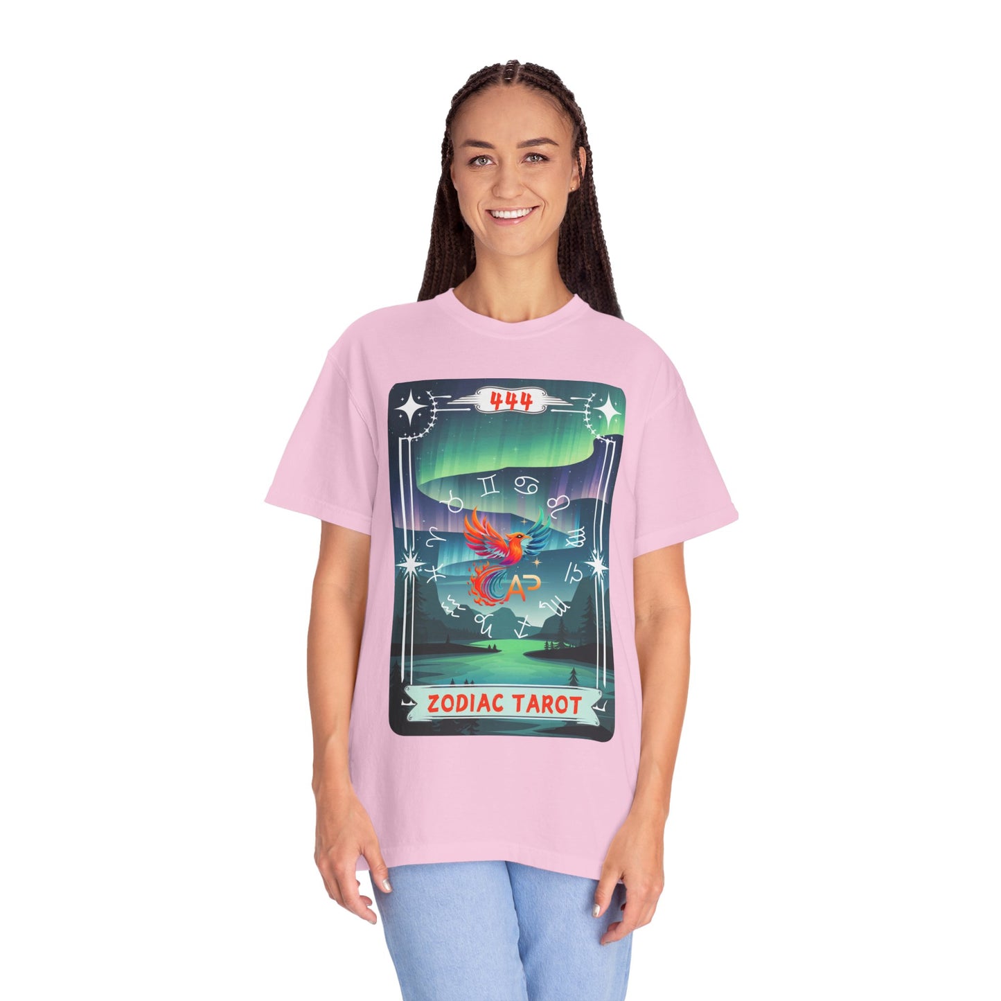 Zodiac Tarot Logo Tee - All Signs Mystical Graphic T-Shirt